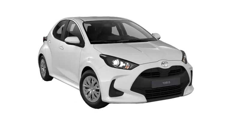 white toyota yaris evince rentalcar