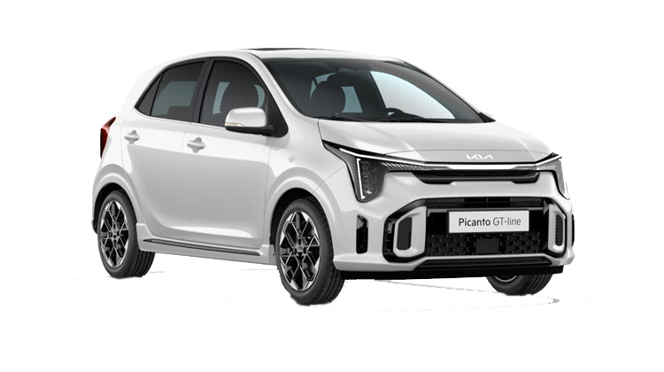 white kia picanto evince rentalcar